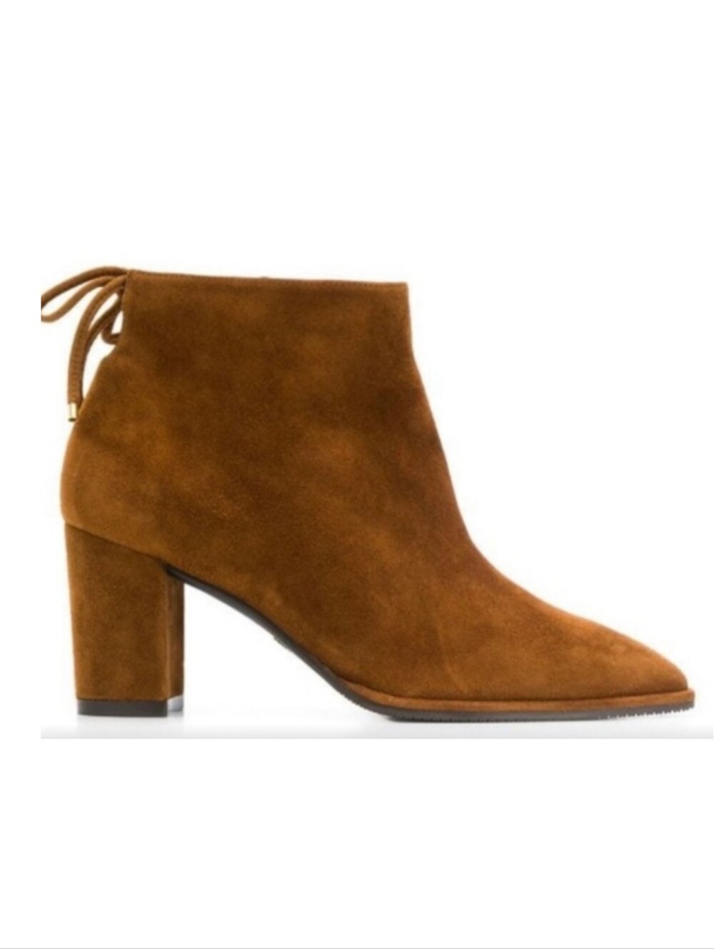 Stuart Weitzman Gardiner Chelsea Suede Ankle Boots Brown Tan Size 9
